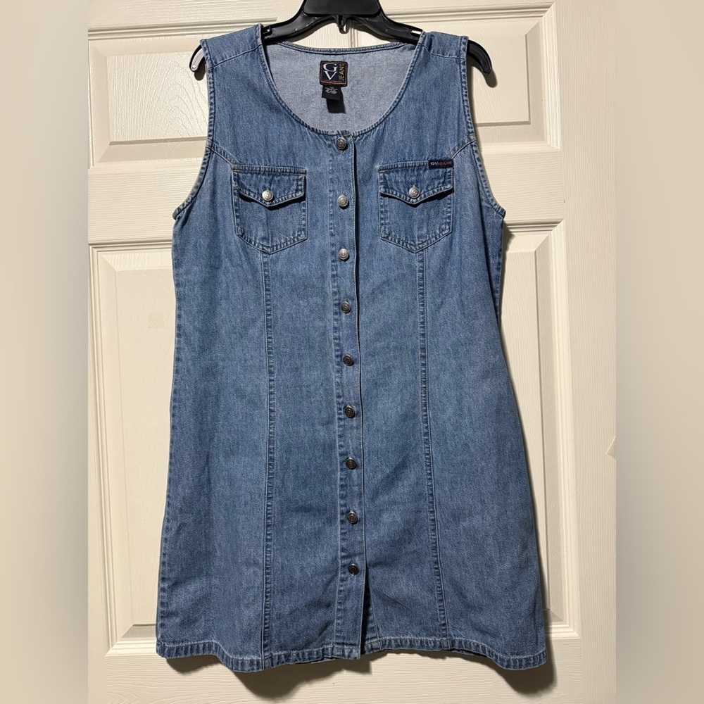 Gloria Vanderbilt Blue Denim Dress